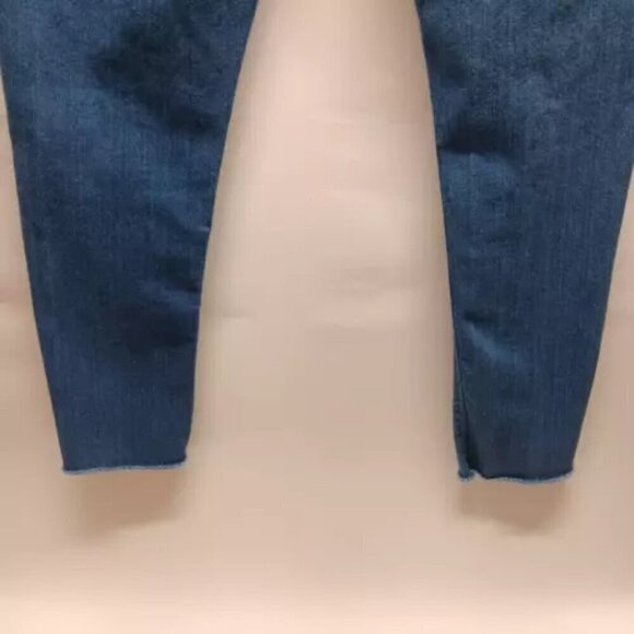 Loft Denim Womens Size 6/28 The Skinny Jean Ankle Length Raw Hem Light Blue EUC - Picture 6 of 9